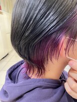 ネオリーブアイム 横浜西口店(Neolive aim)&nbsp;横浜★ウルフにパープルのインナーカラー