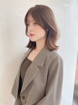 大人可愛いグレージュ2wayこなれミディ