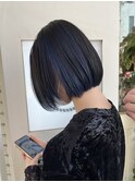 ボブ×インナーカラー