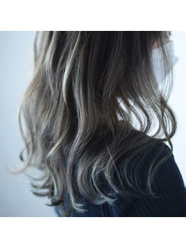 ニコリヘアワークス(nicori hair works) ロング×ハイライト×グレージュ1