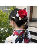 ☆着物ヘアアレンジ　ダウンスタイル☆/30代40代50代