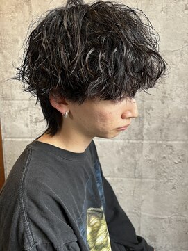 ロンド クラン 岡崎(Lond Clan) ウルフパーマ_波巻きパーマ_ウルフカット