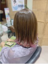 ユニックス UNIX 蕨店 【30代40代50代ヘアスタイル】タッセルボブ☆インナーカラー