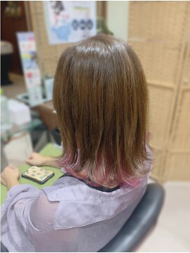 ユニックス UNIX 蕨店 【30代40代50代ヘアスタイル】タッセルボブ☆インナーカラー