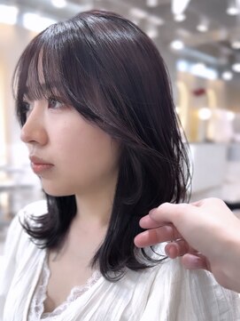 シーシンジュク 新宿南口(Sea shinjuku) 韓国風前髪×シルキーベージュ【髪質改善/新宿/マッシュパーマ】