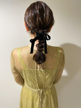 ヘアセット シャンプーアンドスパ専門店 ウルー(Uruu) 【編みおろし】天神/天神駅/ヘアセット/早朝