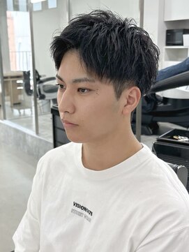 ロンドガルマン 名古屋(Lond GULLMAN) 【Lond GULLMAN江村】メンズ王道アップバングショート/名古屋