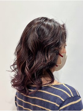 ヘア イノウエ HAIR INOUE ハイライト×ピンク