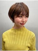 大人可愛い20代30代40代 前下がりショートボブ