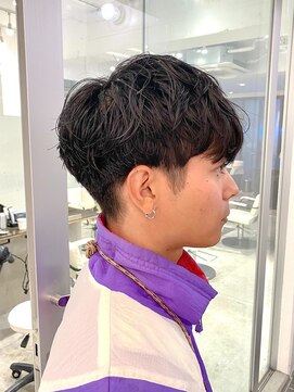 スー 渋谷(suu) メンズニュアンスパーマ波巻きスパイラルメンズパーマ