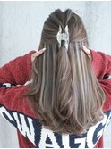 ハイライトショートヘアレイヤーカットダブルカラー