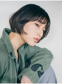 前上がりラウンドマッシュボブ/ボブショート/タンバルモリ