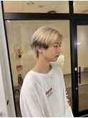 20代30代メンズダブルカラーブリーチハイトーンカラー