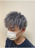 ブルーシルバー/ショートマッシュ