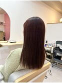ボルドーブラウンヘアカラー