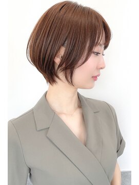 カリテス(XARITES) 大人可愛い丸みショートボブ小顔フェイスレイヤー似合わせカット