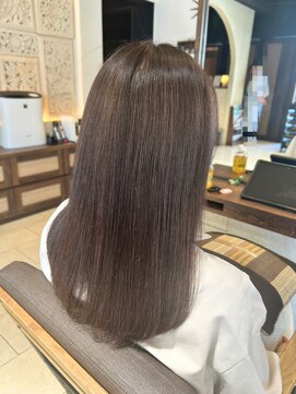 ヘアリゾート粋 ティガ 池袋店(tiga) うる艶セミロング/ナチュラルブラウン