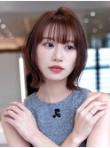 韓国レイヤー顔周りカット透明感カラー髪質改善艶髪シースルー
