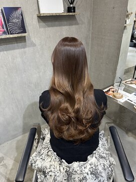 ラック(LUCK) ベージュ船橋/くすみベージュ/細めハイライト