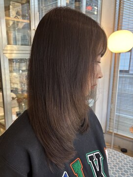 オーガニック リブ 川越(organic+live) 20代30代韓国レイヤー×透明感ロング◎うる艶カラー×美髪