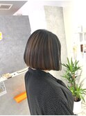 小顔大人可愛アンブレラカラーブリーチ無しくすみベージュ