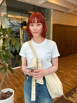 バディヘア アムル(BUDDY HAIR amour) 【栄　矢場町　大須】　暖色カラー　レイヤーカット