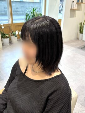 ブランシュ 南行徳店(BLANCHE) ハッシュボブ/チャコールグレー/ブルーブラック/佐久間凪沙