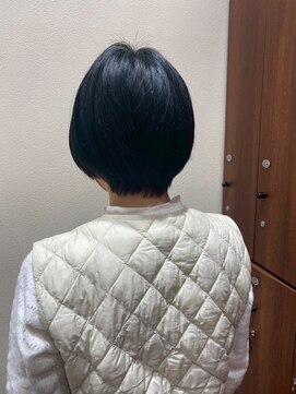 アクセ 立体感ハンサムショート大人可愛い奥行きショート30代40代50代