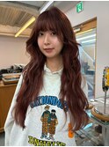【ロングヘア×チェリー】#ダブルカラー#ケアブリーチ#韓国