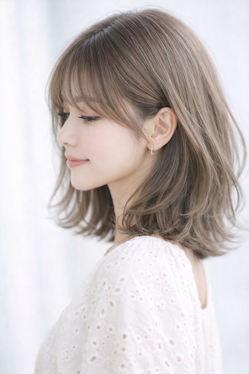 《ケアカラー》カット+ケアカラー+潤いトリートメント+リファファインバブル