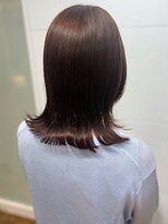 カミラボ(KAMI LABO) ラベンダーグレージュ 外ハネミディアム 髪質改善 レイヤー