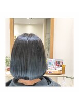 ナノハナ&nbsp;鹿沼で唯一本格ヘッドスパが出来る美容室　シンプルボブ