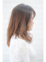 ふわくしゅミディアムヘアー