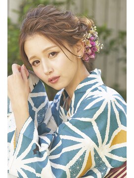 ヘアメイクサロンシャルメ(Hair Make Salon CHARMER) 前髪アップ★浴衣大人っぽシニヨン
