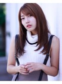 レイヤーで可愛さ際立つ!ピュアストレート