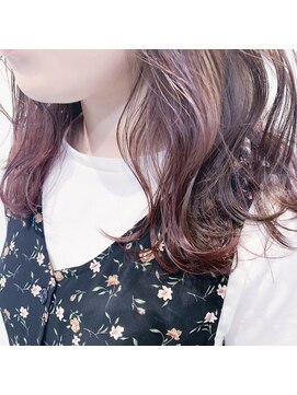 テクライズ 豊橋店(TECHRISE) ナチュラルピンクインナーカラー