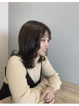 韓国人風外ハネリバースヘア L 美容室 トビラ Tobira のヘアカタログ ホットペッパービューティー