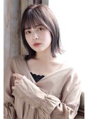 小顔ぷっっとボブ×大人可愛いシースルーバング/20代30代40代