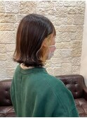 インナーカラー切りっぱなしボブ