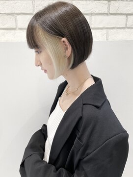 トルネード(TORNADO) 韓国風 外国人風 イヤリングカラー 切りっぱなしボブ M520