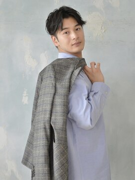 ロアー ヘアー マックイーン 流山おおたかの森店(RAWR hair McQueen) ツーブロック_束感_イケメン黒髪ビジネス