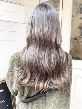 アミュレ(Amule) 透明感ニュアンスカラー似合わせふんわりカール30代梅ヶ丘美容室