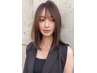 【気になる顔周りの癖に】前髪縮毛矯正+4stepトリートメント　銀座/縮毛矯正