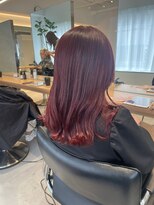 ガリカ 渋谷(Gallica)&nbsp;【小岩井美希】暖色系カラー/ワインレッド/サクラレッド