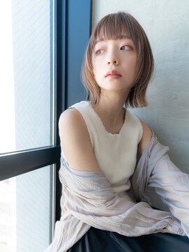 ケアリー 成増(Carelly) ☆外ハネボブアッシュブラウンネオウルフツイストパーマ