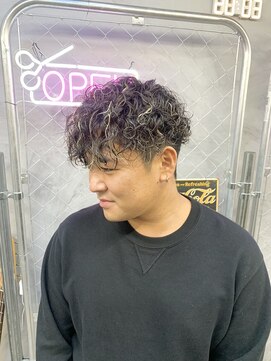 ハイライト×プードルパーマ