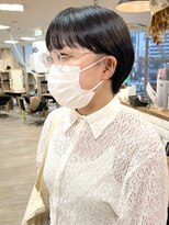 ソソ(soso)&nbsp;【soso 伊勢田】丸みショート×黒髪【横浜/ブリーチ】