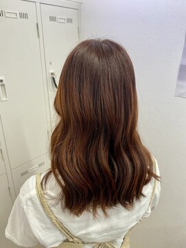 アッシュ 下北沢店(Ash) ブリーチなしオレンジブラウン
