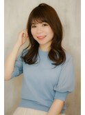 大人可愛いフェミニン短め前髪シースルー2025A/WAmanhair吉祥寺s