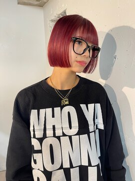 コードプラスリム(CODE+LIM) ボルドーカラー/ミニボブ/ブリーチ